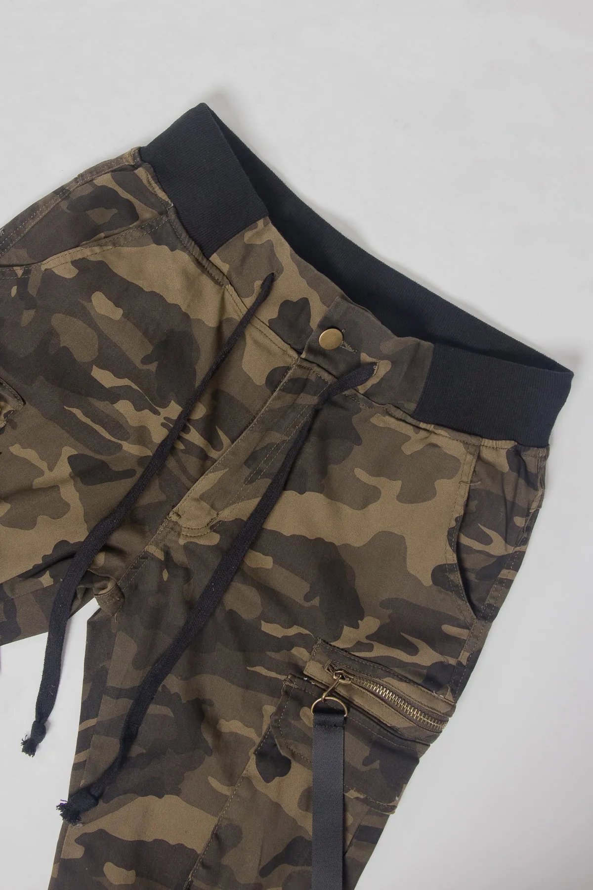 Ribbon Utility Pocket Jogger Pants