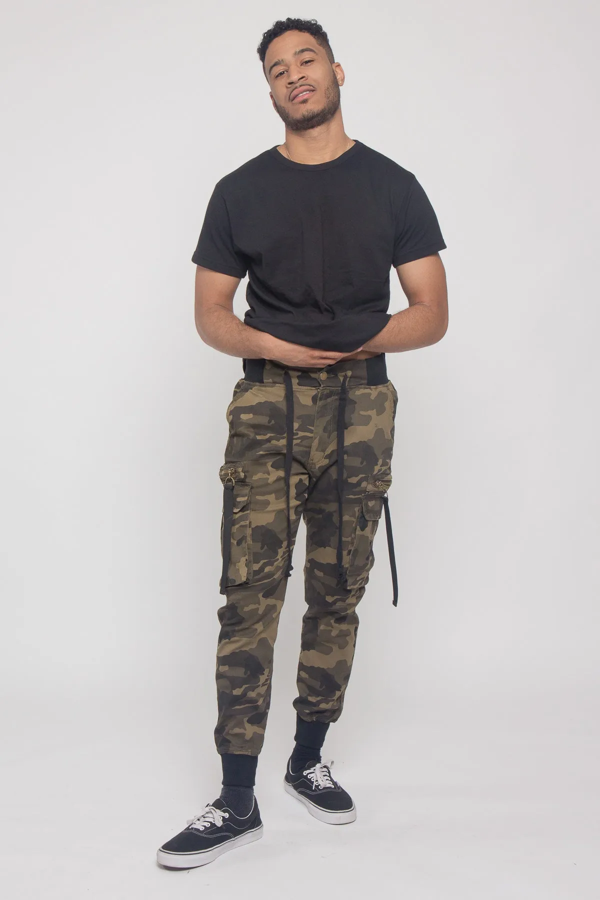 Ribbon Utility Pocket Jogger Pants