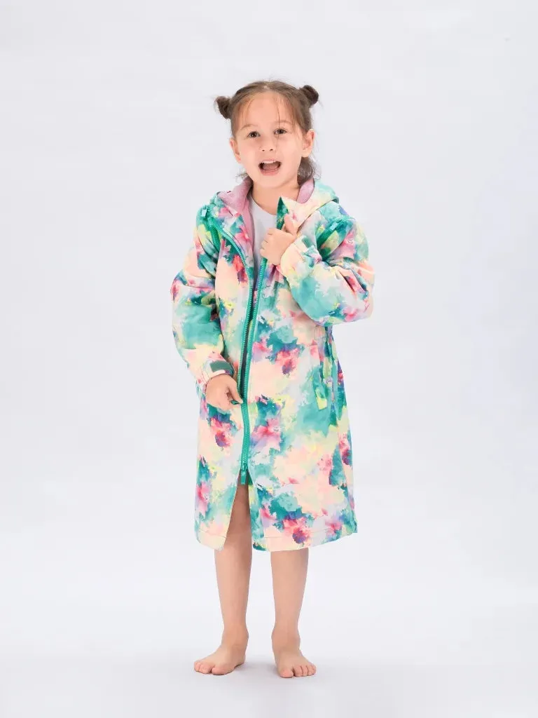 Seasnail Swim Parka For Kids- Watercolor