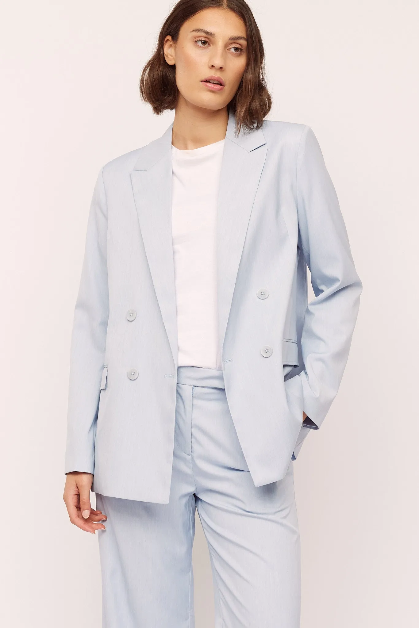 Seven Blazer - Sky Blue Melange