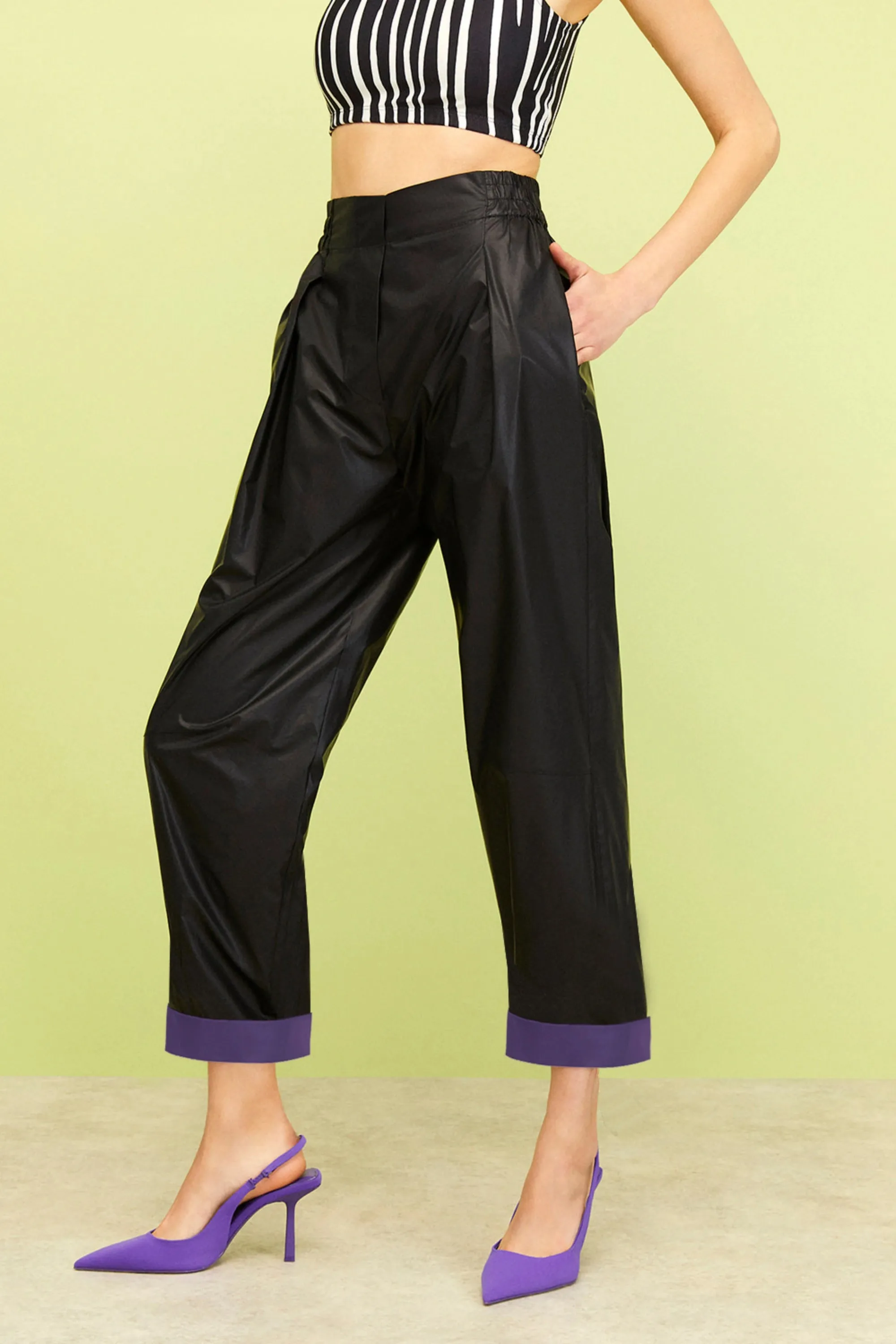 Slouchy Cuffed Pants (Final Sale)