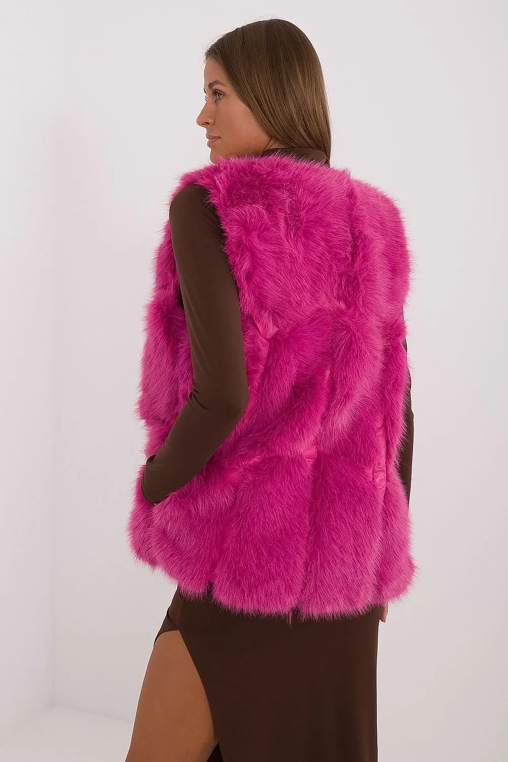 TEEK - Faux Fur Pocketed Gilet