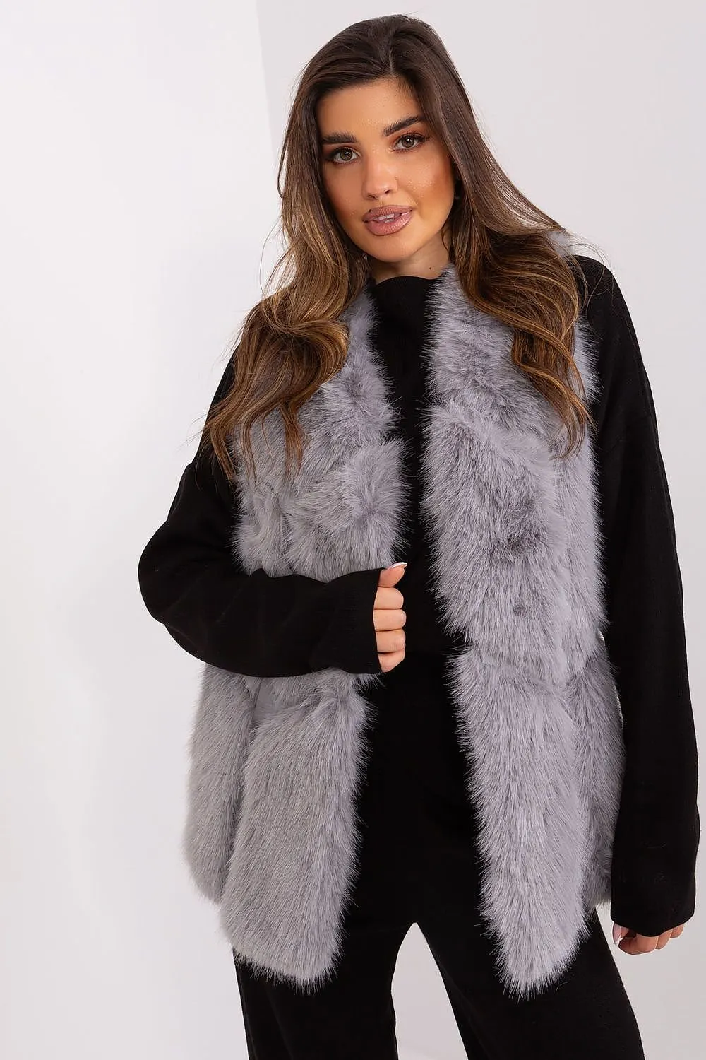 TEEK - Faux Fur Pocketed Gilet