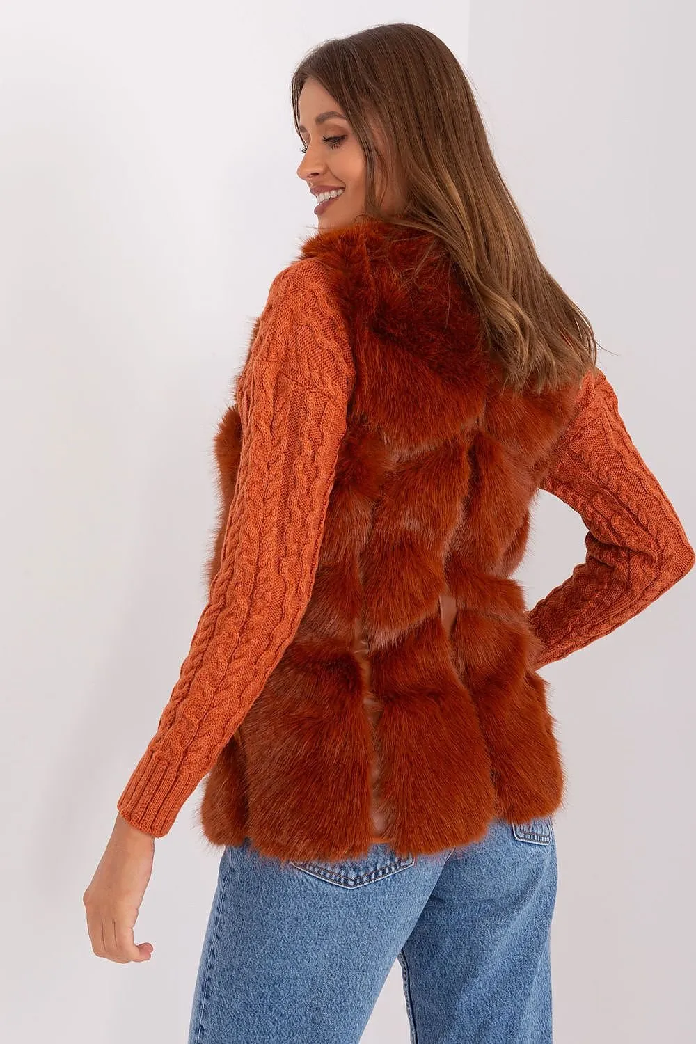 TEEK - Faux Fur Pocketed Gilet