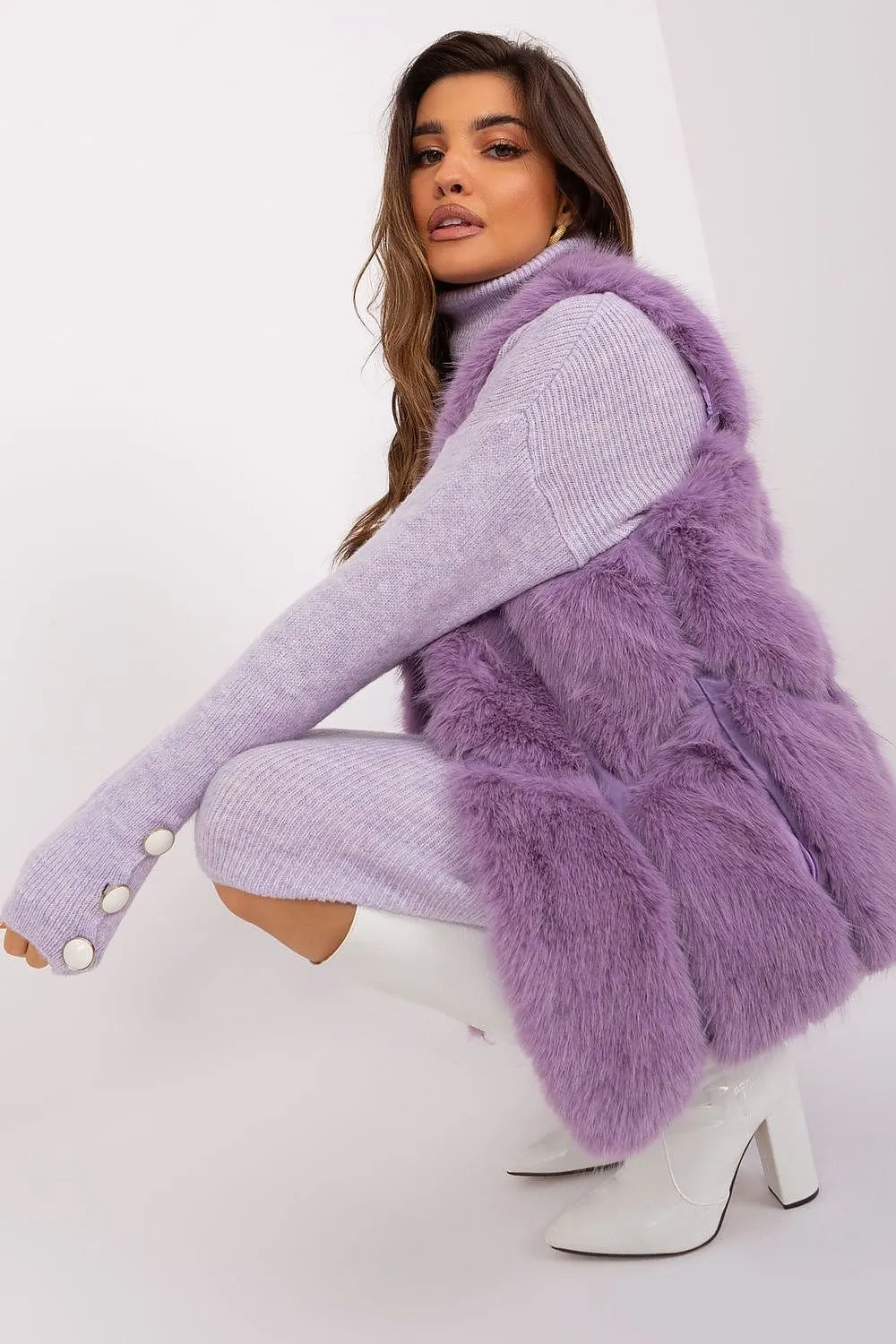 TEEK - Faux Fur Pocketed Gilet