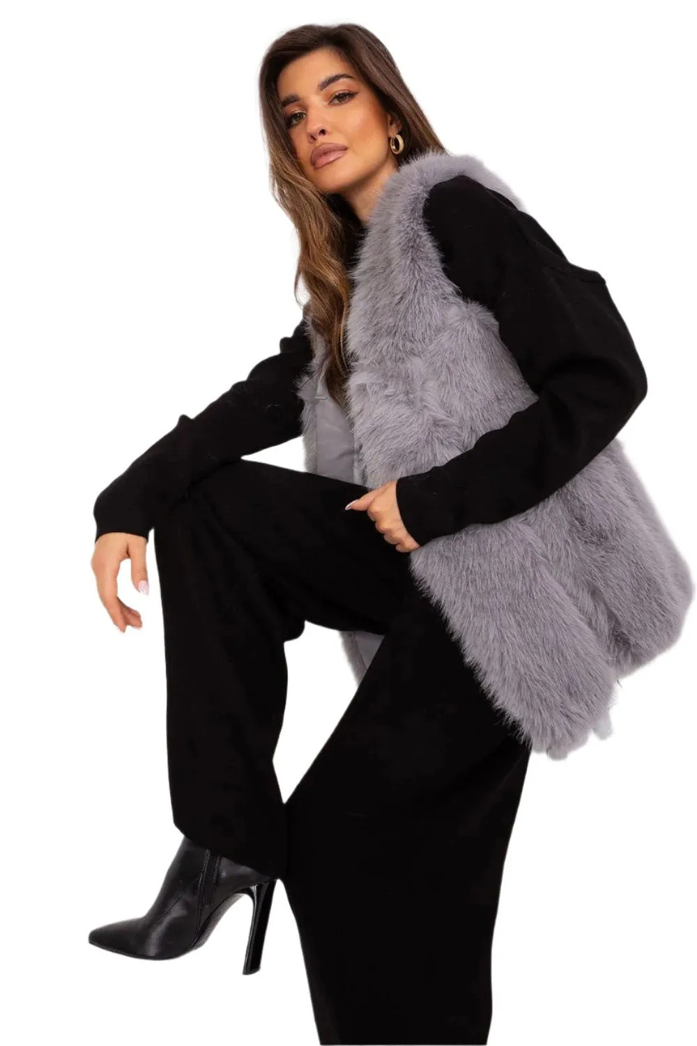 TEEK - Faux Fur Pocketed Gilet