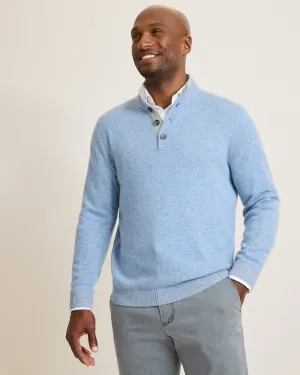 Tommy Bahama Soft Sands Cashmere Mock-Neck Sweater | Mystical Blue