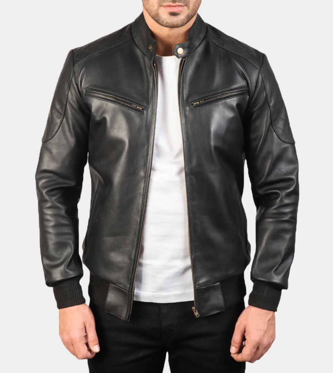 Torpilleur Men's Leather Bomber Jacket