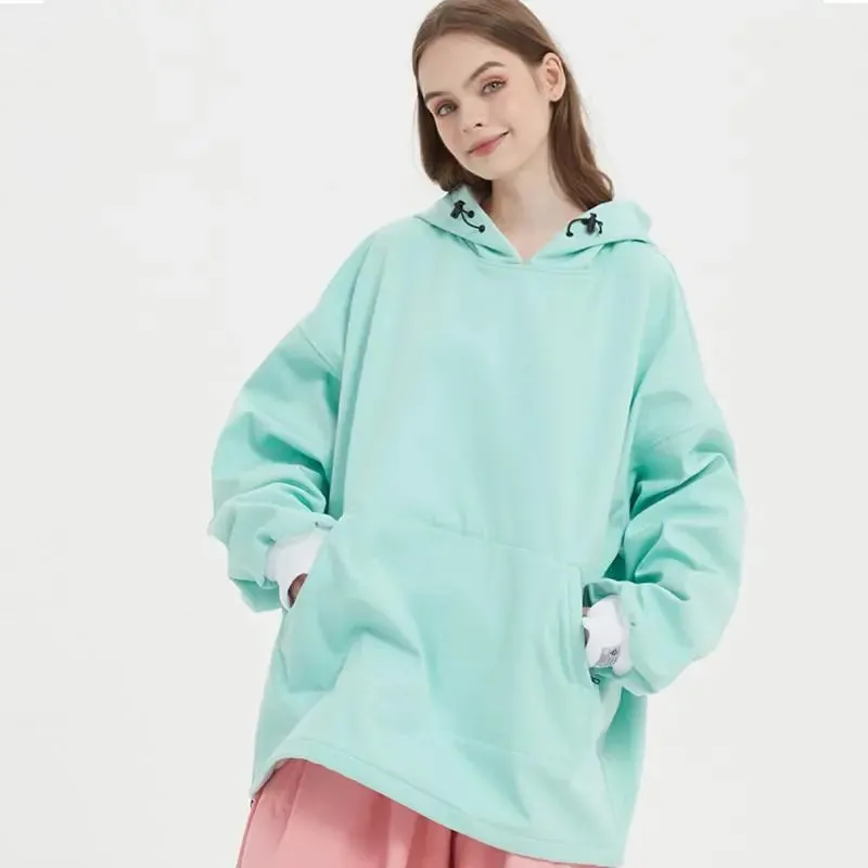 Unique Rabbit Fleece Hoodie for Snowboarding Skiing