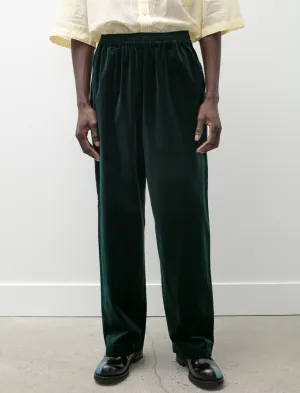 Velvet Trousers Dark Green