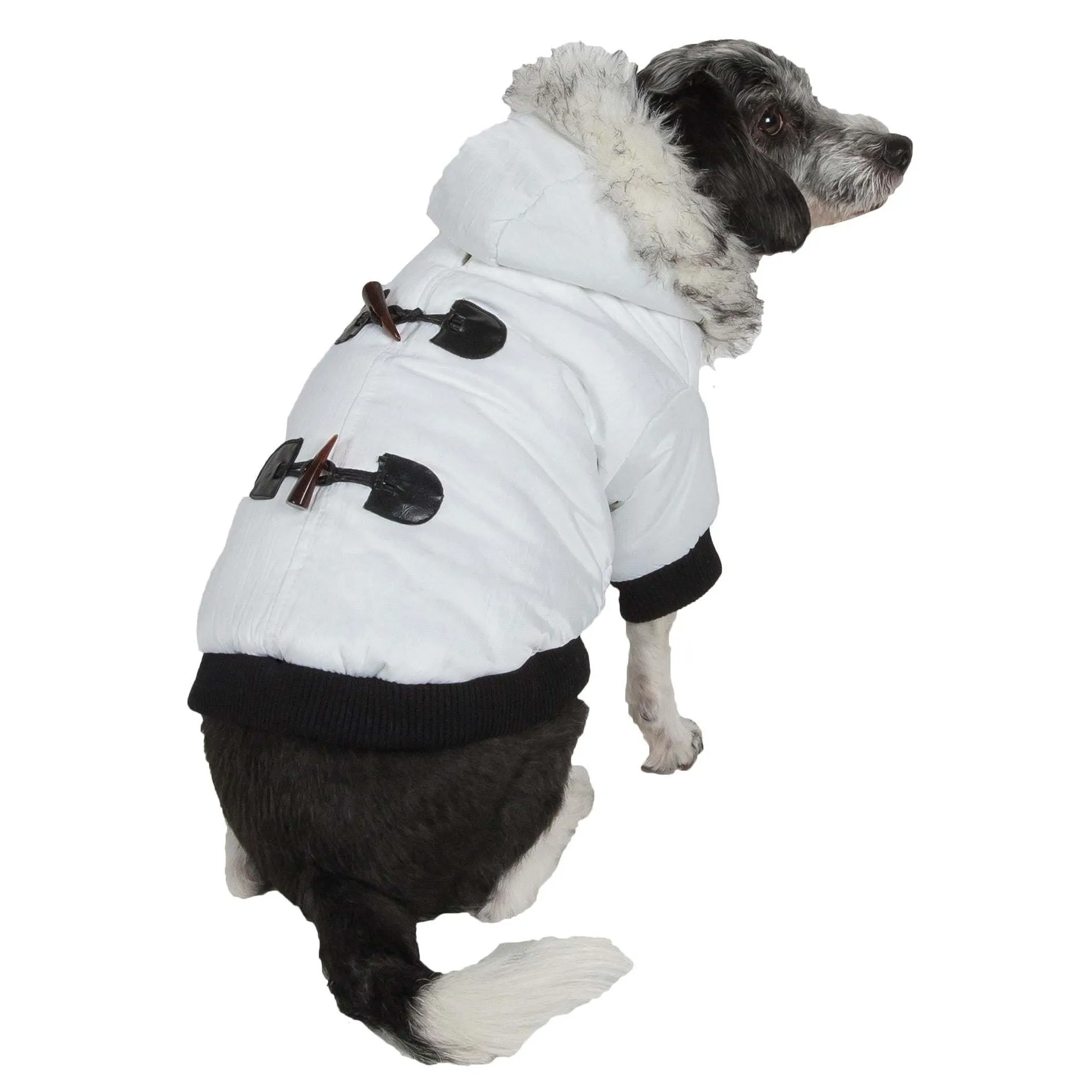 Winter pet parka coat with Thinsulate insulation and Velcro closure. Fashion