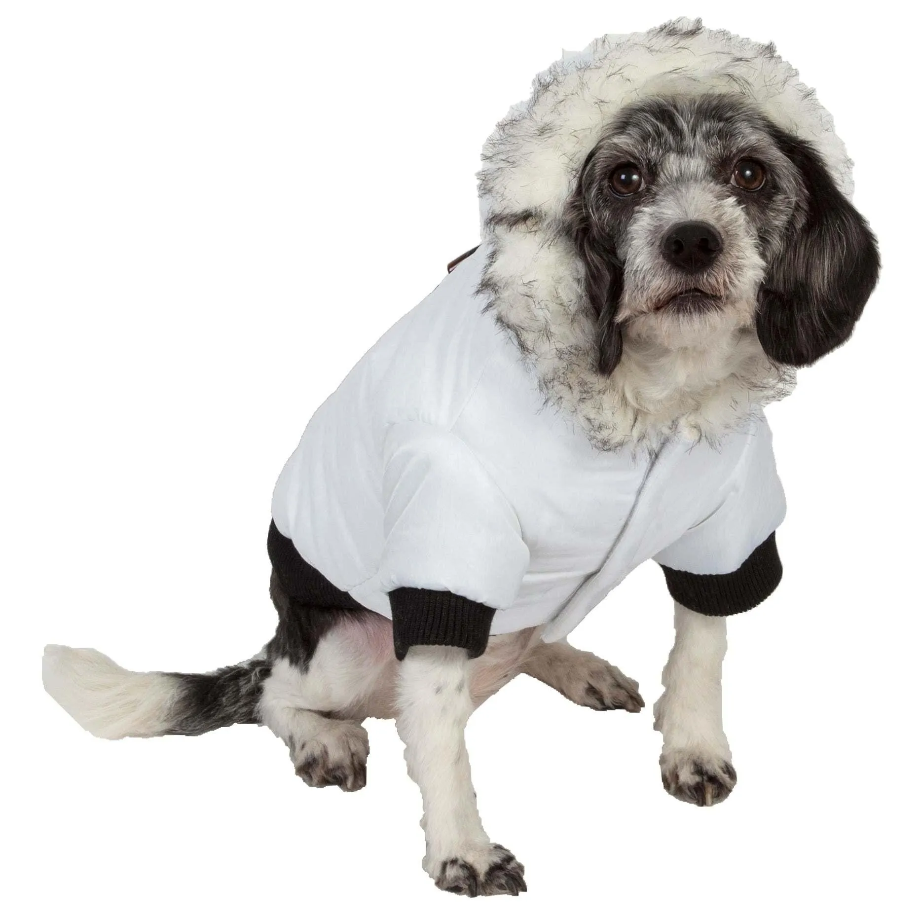 Winter pet parka coat with Thinsulate insulation and Velcro closure. Fashion