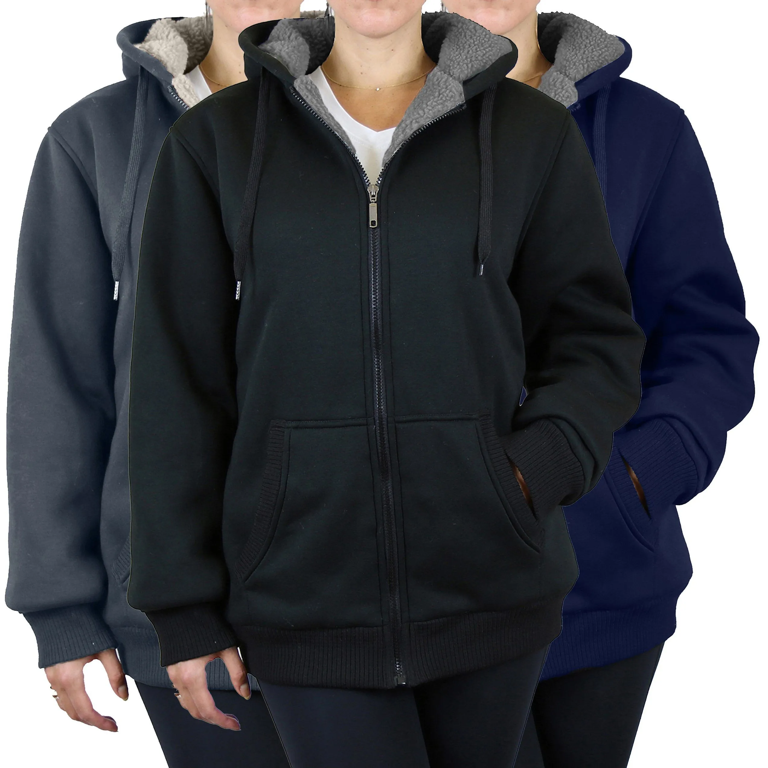 Women's Sherpa Hoodie, Hat and Thermal Socks Gift Set