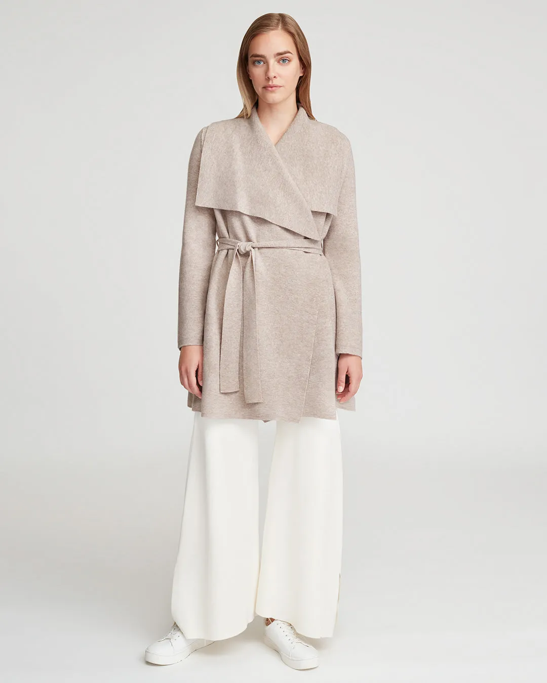 Wool Cashmere Sweater Coat