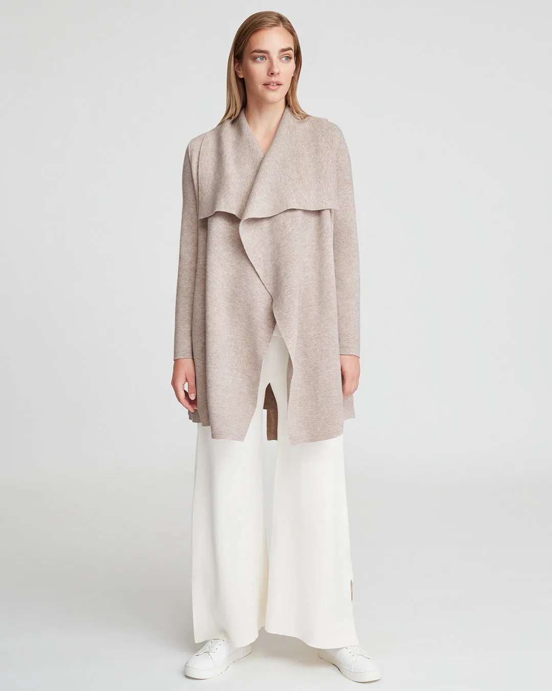 Wool Cashmere Sweater Coat